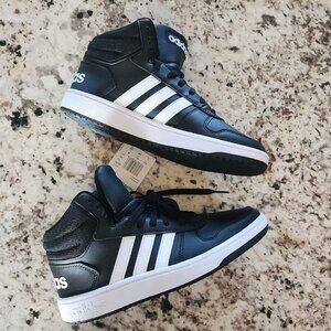 NWT Adidas Hoops 2.0 Mid Black